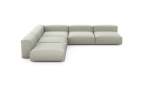 Five Module Corner Sofa - Linen - Stone - 346CM X 346CM