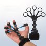 1pc Silicone 5Fingers Trainer Hand Exerciser With Wristband Suitable For Hand Stretching Recovery Training