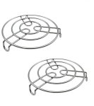 Stainless Steel Trivet Kitchen Hot Pot Holder Steamer Rack Stand
