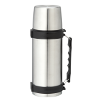 1L BW0064 - Stainless Steel Travel Flask With Carry Handle Silver Std