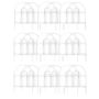Garden Fencing White Set Of 15