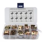 100 Pcs U Nut Kit Spire Clips NO.6 Zinc Speed Fasteners Lug Nuts
