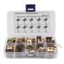 100 Pcs U Nut Kit Spire Clips NO.6 Zinc Speed Fasteners Lug Nuts