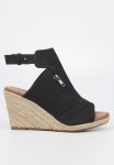 Drayco 4 Espadrille Wedge Heel - Black