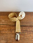 Mustard Gingham Dummy Clip