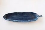 Blue Leaf Plate 5X72X21CM