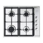 ELBA Classic 60CM 4 Burner Gas Hob With Side Control - Stainless Steel