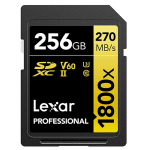 Lexar 256GB Professional 1800X Uhs-ii Sdxc Memory Card 270MB S – LSD1800256GBNNNG