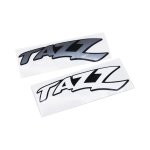 Toyota Tazz Classic White Vinyl Sticker 15X5CM - Autostyle Motorsport South Africa
