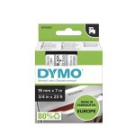 Dymo D1 Tape 19MM X 7M Black On Clear