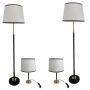 4 Piece Modern And Stylish 60'' Floor Lamp And 21'' Table Lamp