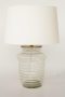 Clear Lava Table Lamp With Off-white Shade – 65X41CM