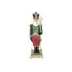 Christmas Green Resin Santa Soldier 32CM