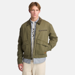 Strafford Washed Canvas Jacket For Men - XXL Green