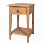 Skinny Hampton 1 Drawer Bedside Table Oak