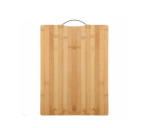 Natural Bamboo Cutting Board With Aluminum Handle