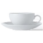 White Basics Coupe Cup And Saucer 200ML