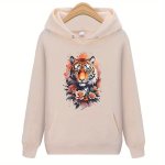 Tiger Vinyl Heat Transfer Decals Orange Iron-on Stickers For Clothing Hoodie And Bag Crafting - Durable And Easy To Apply
