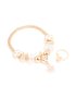 Kids Gold Flower Easter Bunny Charm Bracelet & Ring Set