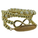 4 Piece Gold Beads Bracelet Set - Factory Plaza