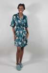 Ladies Satin Gown - Emerald - 30