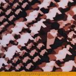 Scuba Crepe Brown Abstract Printed