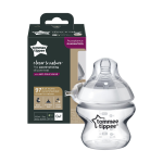 Tommee Tippee Closer To Nature Baby Bottle Slow Flow Teat With Anti-colic Valve 260ML Pack Of 1 Clear