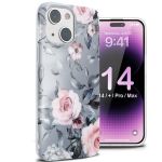 Fashion Floral Girly Cover For Iphone 14 Series Case 14 + PRO MAX
