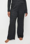 Cotton On Plus Super Soft Ribbed Straight Leg Pant - Ebony Marle
