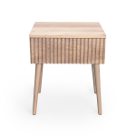 Fluted Fifties Pedestal - Oak Water-based Matte