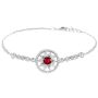 Demi Bracelet With Swarovski Ruby Crystal