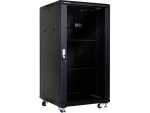 CA122-1 22U Floor Standing 600 X 600MM Cabinet Incl 2 Fans 2 Shelves Glass Door