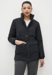 Edit Belted Quilted Puffer Jacket - Black