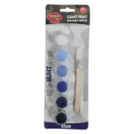 Camo Face Paint Set Blue 7 Piece