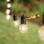 Classic String Lights Pro 25 G40 LED Bulbs IP66 Black Cable