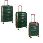 Cellini Spinn 3 Piece Set -green - Ys Travel Bags