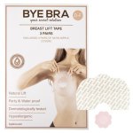 Bye Bra - Breast Lift & Silk Nipple Covers D-f 3 Pairs
