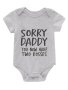 Newborn Infant Romper Letter Print Short Sleeve Round Neck Bodysuit For Baby Girls Toddler Clothes