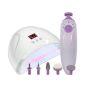 Madison 2-IN-1 LED Nail Dryer & Electric Nail File - 12W USB Lamp - 5 Attachments