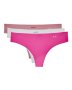 Women's Ua Pure Stretch Thong 3-PACK - Pink Elixir / LG