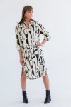 Evie Dress Abstract Print - 2XL