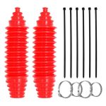 Qqwd Car Rack And Pinion Boot Kit Dustproof Silicone Rack And Pinion Boots For Steering System Protection Multi-size Adjutable I