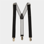 Men&apos S Dot Contrast Black white Suspenders