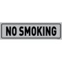 Aluminum Anodised Sign - No Smoking 108 X 50MM