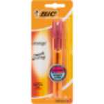 BIC Orange Red Fine Ballpoint Pens 2-PACK