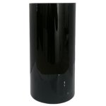 Glass Cylinder Vase Black 20 X 10CM