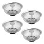 Kitchen Stainless Steel Heavy Duty Sink Strainer & Plug Set Of 4 8.3CM