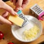 Versatile 4-SIDED MINI Cheese Grater - Stainless Steel Perfect For Parmesan Vegetables & Ginger - Essential Kitchen Tool