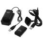 Xbox 360 Controller 4 In 1 Battery Pack/kit - Black