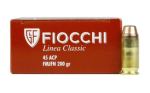Fiocchi 45 Acp 200GR Fmjfn Ammo 50